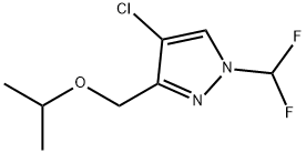 4-chloro-1-(difluoromethyl)-3-(isopropoxymethyl)-1H-pyrazole 结构式