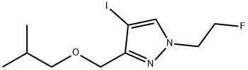 1-(2-fluoroethyl)-4-iodo-3-(isobutoxymethyl)-1H-pyrazole 结构式