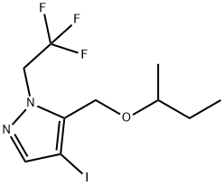 5-(sec-butoxymethyl)-4-iodo-1-(2,2,2-trifluoroethyl)-1H-pyrazole 结构式