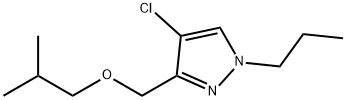 4-chloro-3-(isobutoxymethyl)-1-propyl-1H-pyrazole 结构式