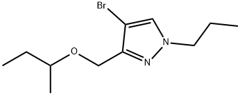 4-bromo-3-(sec-butoxymethyl)-1-propyl-1H-pyrazole 结构式