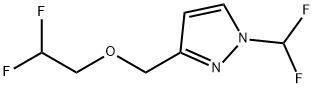 3-[(2,2-difluoroethoxy)methyl]-1-(difluoromethyl)-1H-pyrazole 结构式