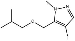 4-iodo-5-(isobutoxymethyl)-1-methyl-1H-pyrazole 结构式