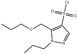 5-(propoxymethyl)-1-propyl-1H-pyrazole-4-sulfonyl chloride 结构式