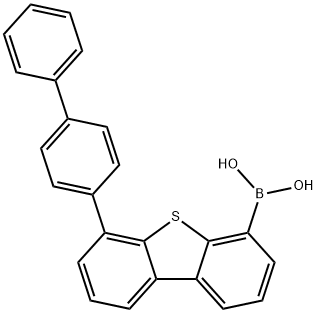 6-(4联苯基)二苯并[B,D]噻吩-4-硼酸 结构式