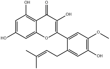 6'-Prenylisorhamnetin 结构式
