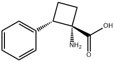 (1,2S)-REL-1-氨基-2-苯基环丁烷羧酸 结构式