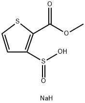 2-(甲氧基羰基)噻吩-3-亚磺酸钠 结构式