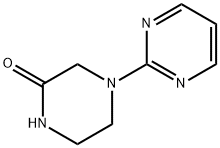 2-Piperazinone, 4-(2-pyrimidinyl)- 结构式