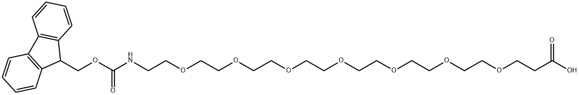 FMOC-N-AMIDO-PEG7-ACID 结构式