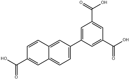 5-(6-羧基萘-2-基)间苯二甲酸 结构式