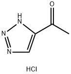 1-(1H-1,2,3-三唑-4-基)乙酮盐酸盐 结构式