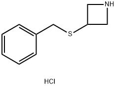 Azetidine, 3-[(phenylmethyl)thio]-, hydrochloride (1:1) 结构式