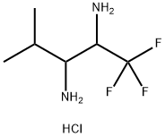 1,1,1-trifluoro-4-methylpentane-2,3-diamine dihydrochloride 结构式