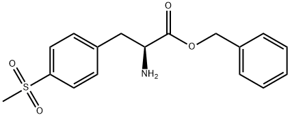 benzyl (2S)-2-amino-3-(4-methanesulfonylphenyl)propanoate hydrochloride 结构式