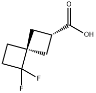 (2S,4R)-5,5-二氟螺[3.3]庚烷-2-羧酸 结构式