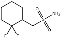 (2,2-二氟环己基)甲磺酰胺 结构式