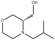 3-Morpholinemethanol, 4-(2-methylpropyl)-,(3S)- 结构式