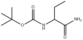 (1-氨基-1-氧代丁-2-基)氨基甲酸叔丁酯 结构式