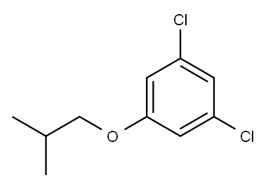 Benzene, 1,3-dichloro-5-(2-methylpropoxy)- 结构式