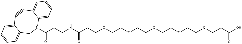 Azadibenzocyclooctyne-PEG4-acid 结构式