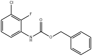 Carbamic acid, N-(3-chloro-2-fluorophenyl)-, phenylmethyl ester 结构式