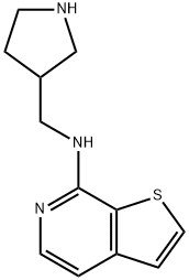 Thieno[2,3-c]pyridin-7-amine,N-(3-pyrrolidinylmethyl)- 结构式