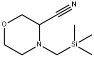 3-Morpholinecarbonitrile,4-[(trimethylsilyl)methyl]- 结构式