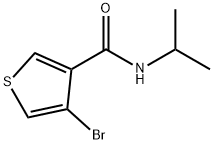 4-溴-N-异丙基噻吩-3-甲酰胺 结构式