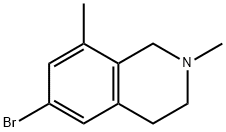Isoquinoline, 6-bromo-1,2,3,4-tetrahydro-2,8-dimethyl- 结构式