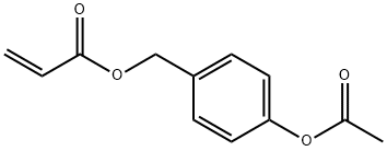 2-Propenoic acid, [4-(acetyloxy)phenyl]methyl ester 结构式