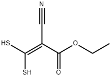 2-Propenoic acid, 2-cyano-3,3-dimercapto-, ethyl ester 结构式