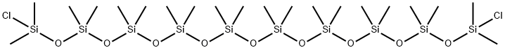 Decasiloxane, 1,19-dichloro-1,1,3,3,5,5,7,7,9,9,11,11,13,13,15,15,17,17,19,19-eicosamethyl- 结构式