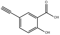 5-乙炔基-2-羟基苯甲酸 结构式