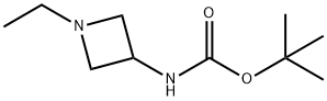 tert-Butyl N-(1-ethylazetidin-3-yl)carbamate 结构式