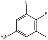 Benzenamine, 3-chloro-4-fluoro-5-methyl- 结构式