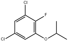 1,5-二氯-2-氟-3-异丙氧基苯 结构式