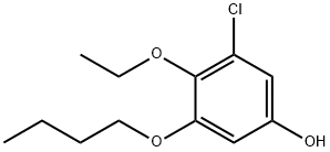 Phenol, 3-butoxy-5-chloro-4-ethoxy- 结构式