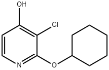 4-Pyridinol, 3-chloro-2-(cyclohexyloxy)- 结构式