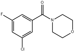 Methanone, (3-chloro-5-fluorophenyl)-4-morpholinyl- 结构式