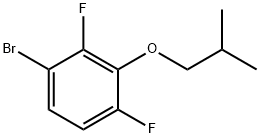 1-溴-2,4-二氟-3-异丁氧基苯 结构式