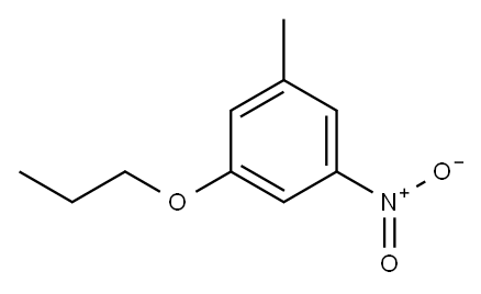 Benzene, 1-methyl-3-nitro-5-propoxy- 结构式