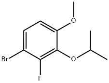 1-溴-2-氟-3-异丙氧基-4-甲氧基苯 结构式