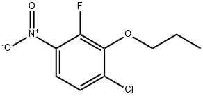Benzene, 1-chloro-3-fluoro-4-nitro-2-propoxy- 结构式