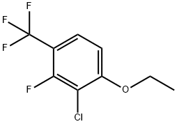 Benzene, 2-chloro-1-ethoxy-3-fluoro-4-(trifluoromethyl)- 结构式