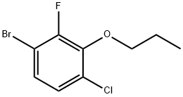 Benzene, 1-bromo-4-chloro-2-fluoro-3-propoxy- 结构式