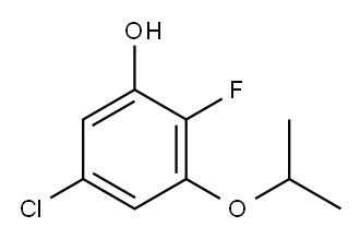 5-氯-2-氟-3-异丙氧基苯酚 结构式