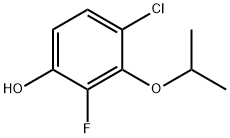 4-氯-2-氟-3-异丙氧基苯酚 结构式