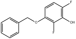 3-(苄氧基)-2,6-二氟苯酚 结构式