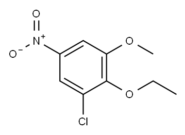 Benzene, 1-chloro-2-ethoxy-3-methoxy-5-nitro- 结构式